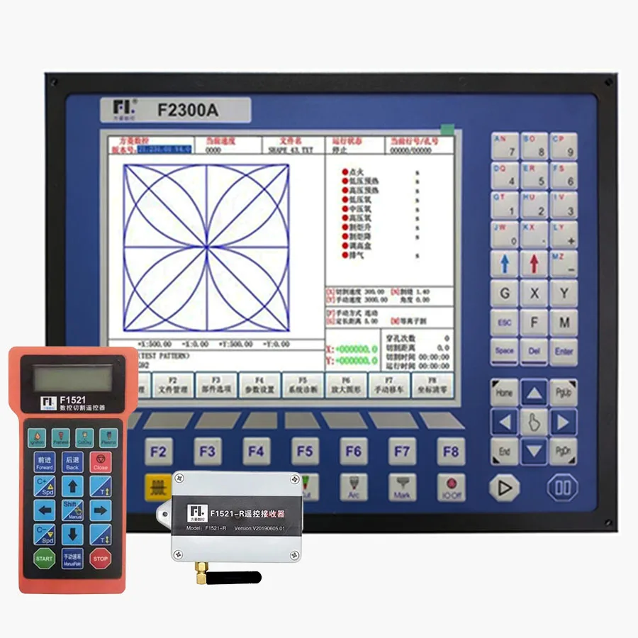 Plasma Controller Fangling FLMC-F2300A+F1521 Remote Control Flame Plasma Cutting Machine Equipment