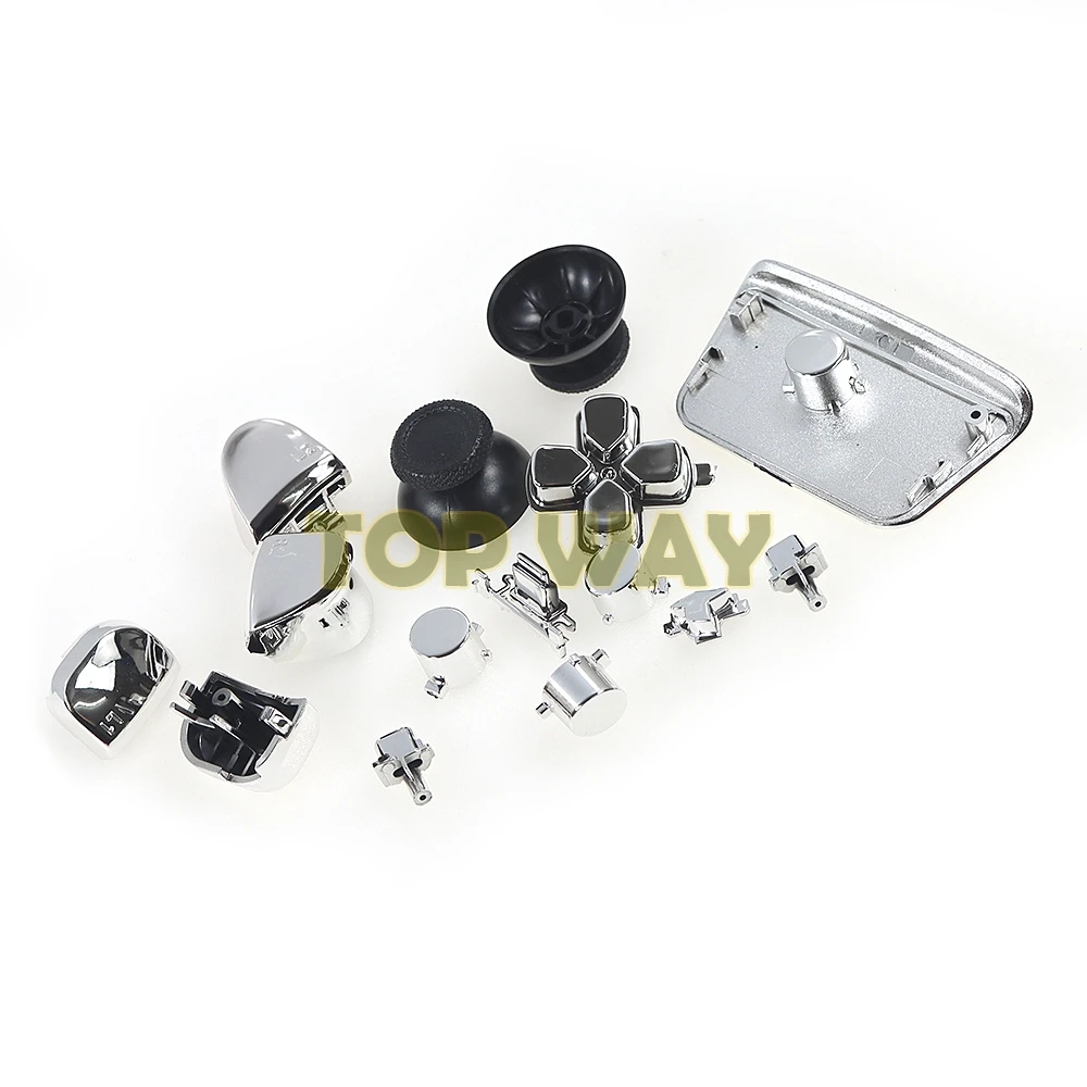 أزرار مطلية ABS لـ PS5 ، عصا تحكم كروم ، مجموعة كاملة مفتاح اتجاه ، D-pad R1 ، L1 ، R2 ، L2 ، Playstation 5 ، V3 ، وحدة تحكم ، 5 مجموعات