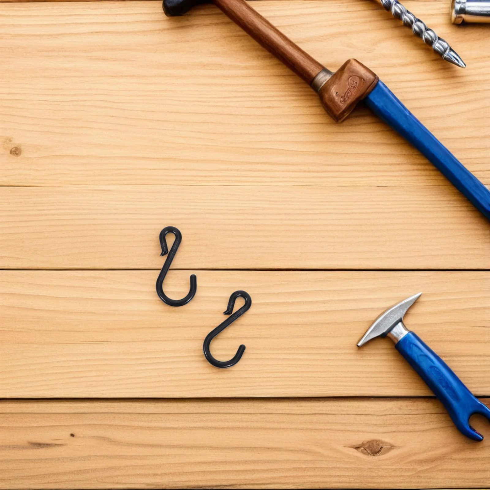 

10pcs Plastic Chain S Hooks 6Mm For Parking Barrier Connector Heavy Duty Safety Cone Accessories, Traffic Road Construction Use