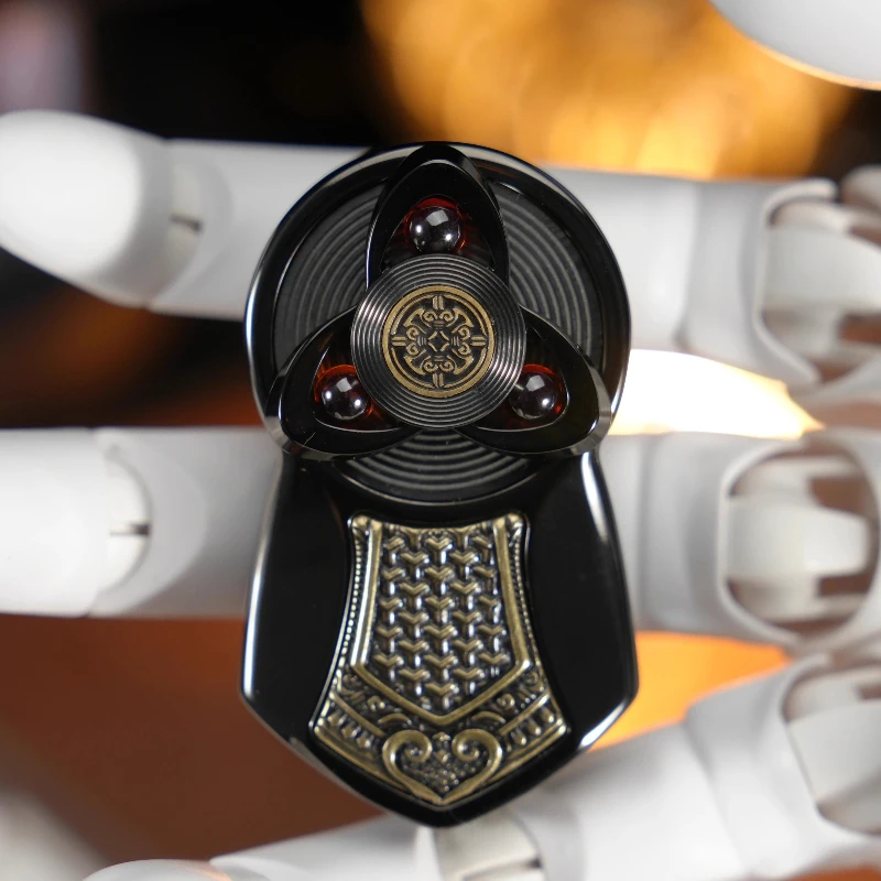 Metal mecânico slider fidget spinner rolo rotativo cartão de impulso magnético edc aliviar o estresse brinquedo sensorial anti ansiedade