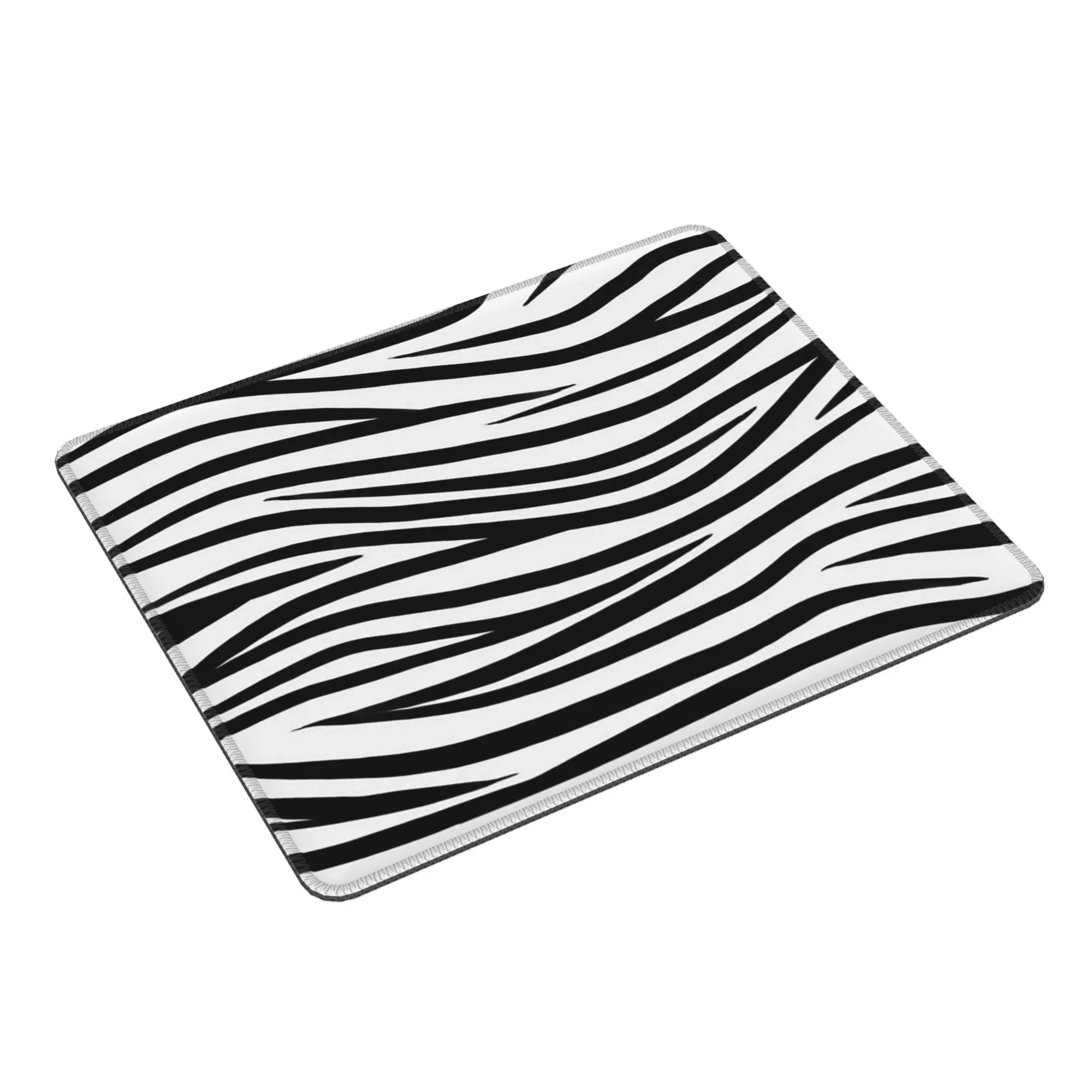 Liquid Black White Zebra Pattern Mouse Pad Computer Keyboard Mouse Mat Gaming PC Laptop Desk Mat Office Accessories Table Mats