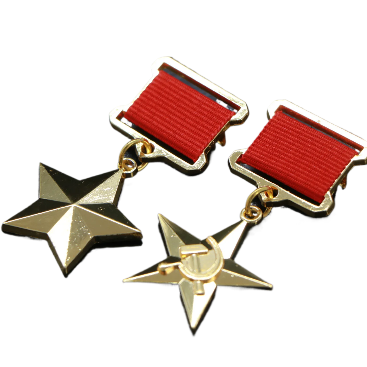 CCCP Badge Russian WWII Soviet Socialist Labor Hero Medal Labor Gold Star Medal Pins Accessories