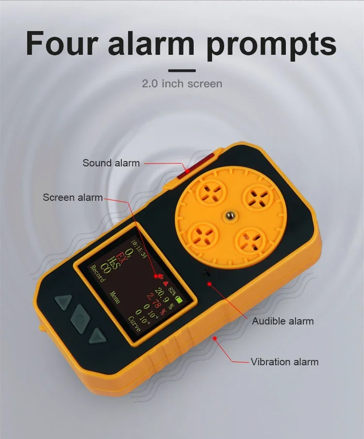 Bosean Portable Explosive Gas Detector Portable Gas Test Instrument Handheld Explosive Detector