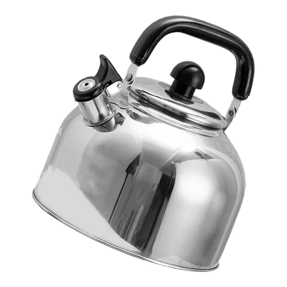 

Чайник из нержавеющей стали, 4 л, термостойкая ручка, быстрый нагрев, кухонный горшок со свистком, чайник