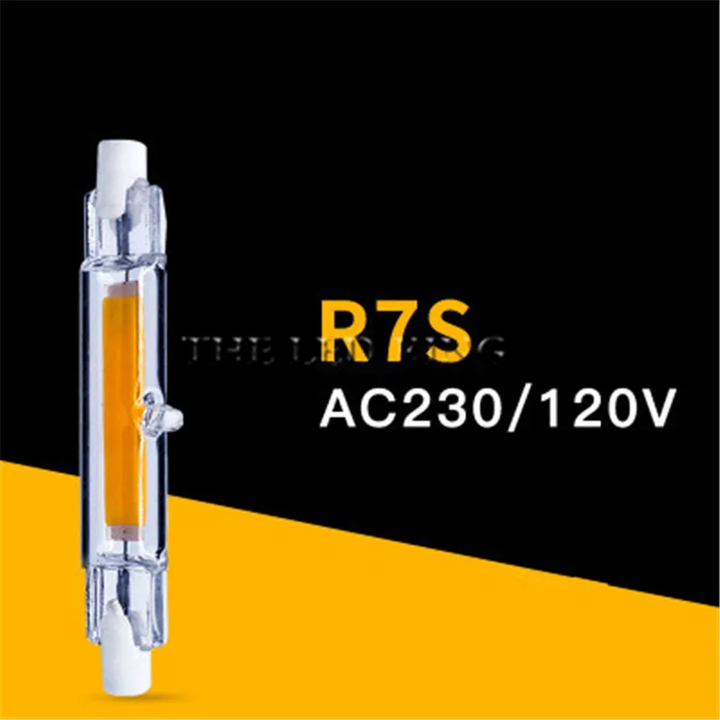 Dimmable R7S 118mm J118 78mm J78 6W 12W 20W LED Foodlight Glass Ceramic Tube Light Bulbs COB Cold / Neutral / Warm White Lamp