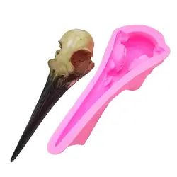 Silicone mold bird skull DIY handmade resin gypsum aromatherapy candle concrete crystal drop glue mold production handicraft