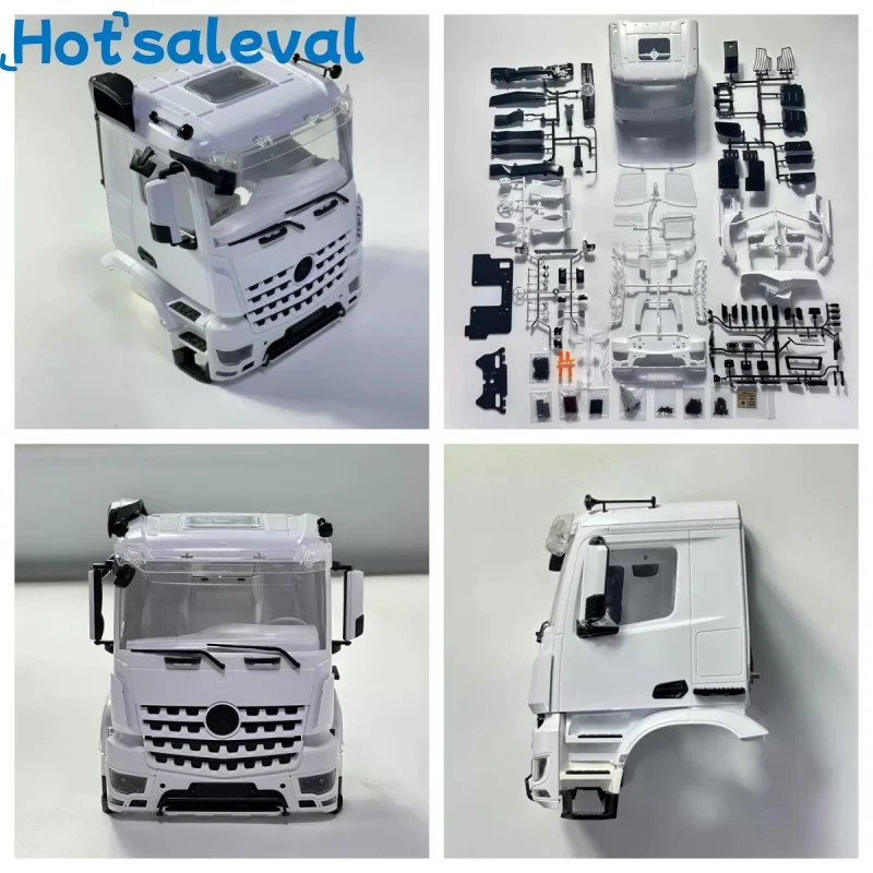 RC Truck Hydraulic Dump Truck Cabin Body Shell Part For 1/14 RC Tamiya 6x6 For Benz 3363 Model DIY Upgrade RC Cars Accessories
