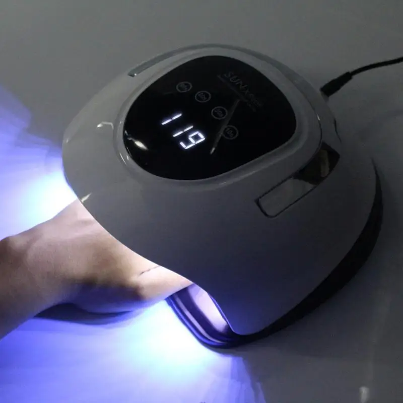 Nail Machine Lamp 220W Professional Nail Machine With Automatic Sensor Quick-drying 4 Timer LCD Display