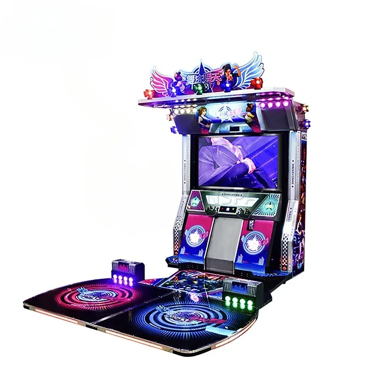 Hot Sale Dancing machine 2 Player Dazzling Dance Century Coin Operated  Dacing Arcade Simulator Game Machine In Stock