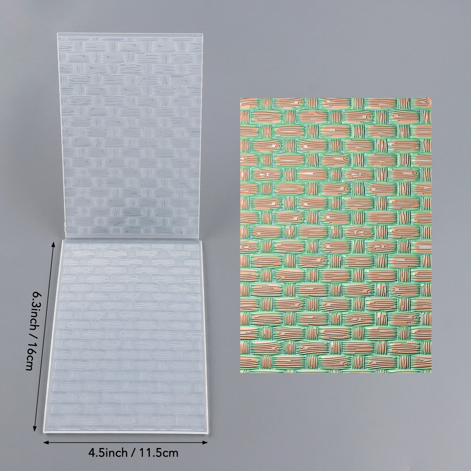 Woven 3D Embossing Folder for Card Making & Scrapbooking - Durable Plastic, Easy Embossing - Perfect for DIY Craft Projects
