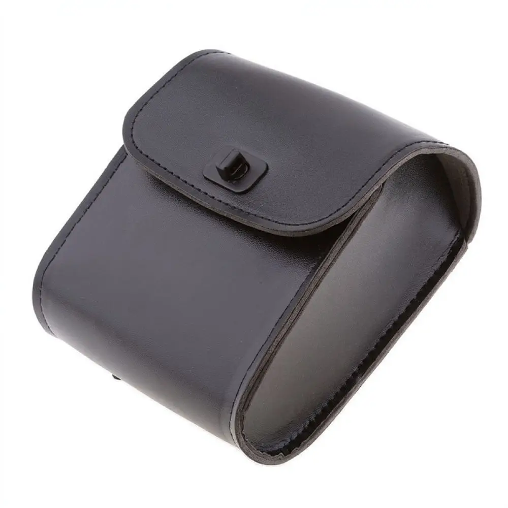 Motorcycle Handlebar Storage Pouch PU Leather Side Saddlebag For Electric Scooter Bicycle Portable Tool Organizer