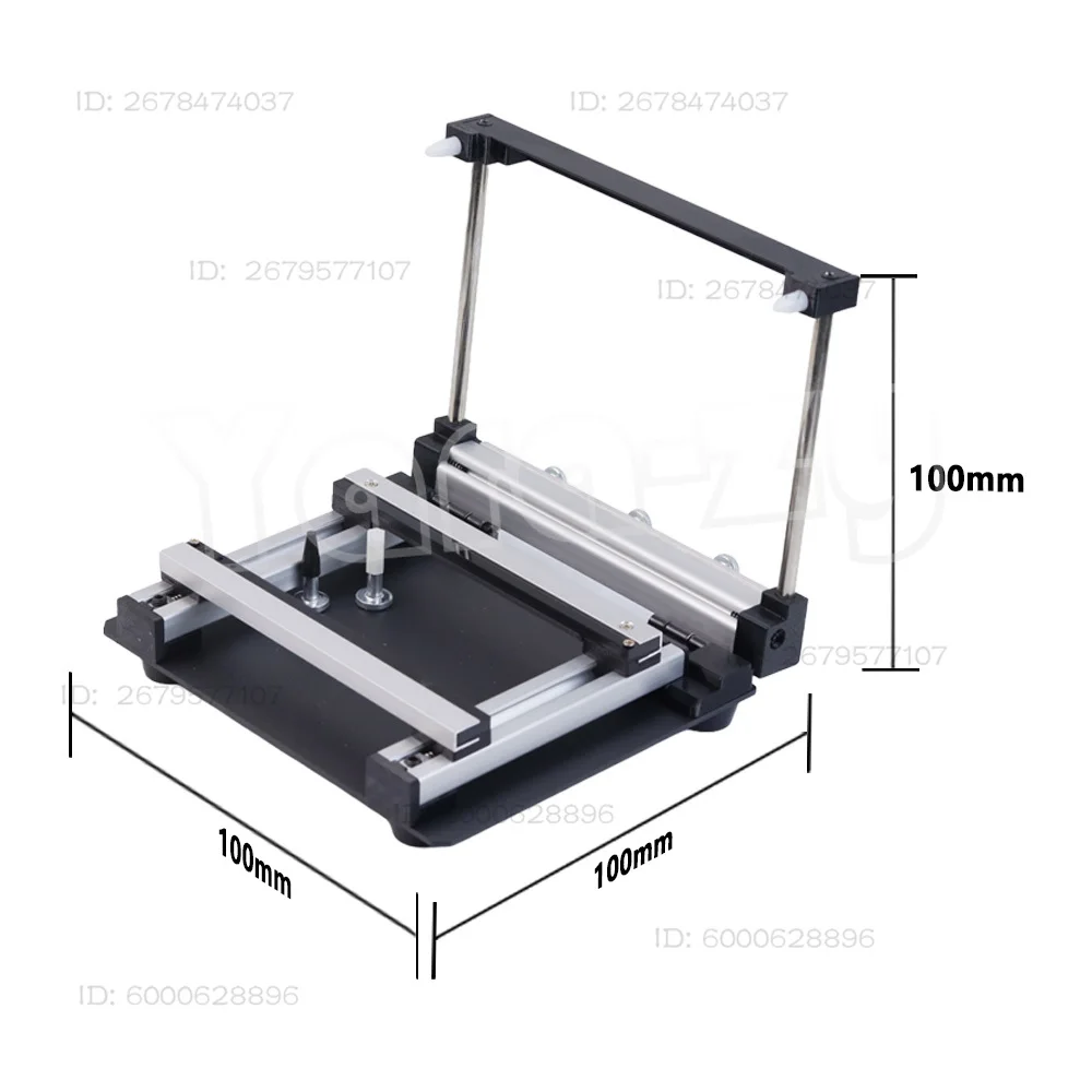SMT Stencil Printer 10*10cm Manual Solder Paste Printing Machine  Steel Stencil Workbench for PCB Assembly