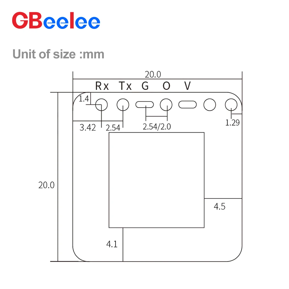 50個 5.8GHz マイクロ波レーダーセンサーモジュール 電源干渉に耐性のある 検知半径3-5M アナログシリアルポート AD機能