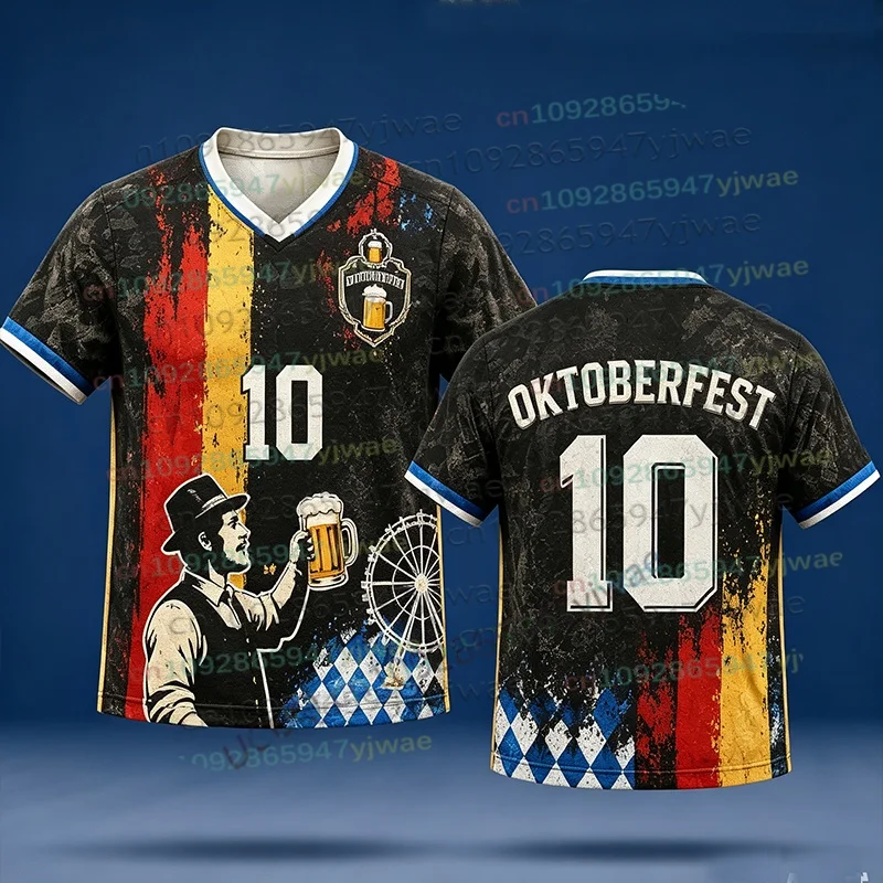 2026 Funny Oktoberfest Shirt Beer Festival Tee German Munich Festival Streetwear Sport Casual Tshirt Women Men's Tshirt Clothing