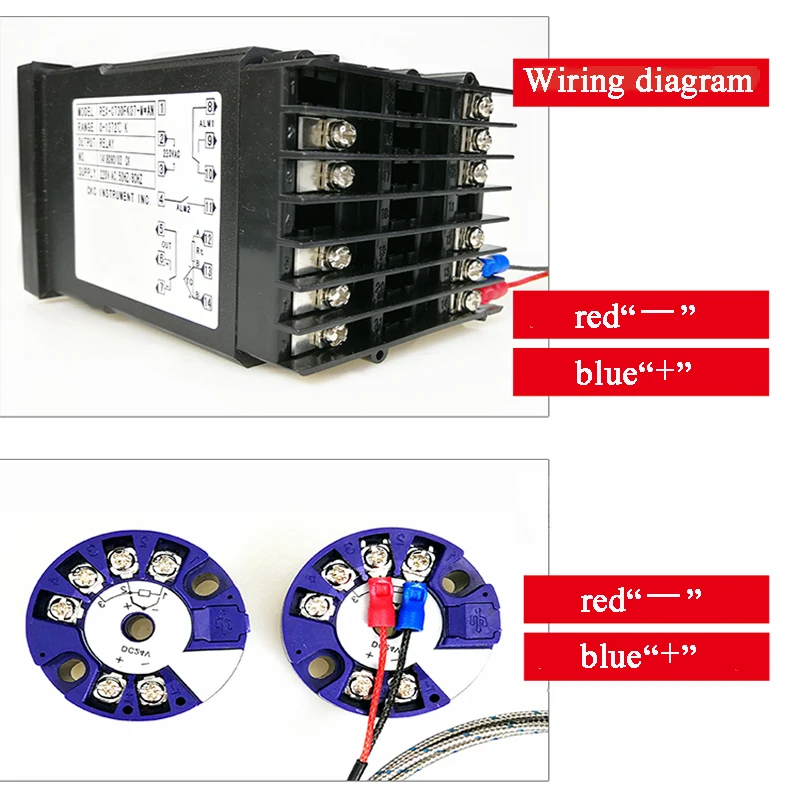 Imagem -06 - Termopar k e 1m 2m 3m 4m 5m Mola de Compressão Fio Blindado M12 Sensor de Temperatura para Controlador de Temperatura