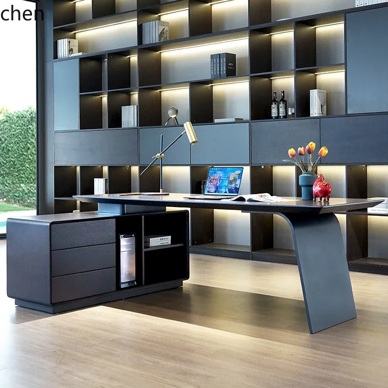 LYY minimalist design study home desk writing desk corner desk modern simplicity
