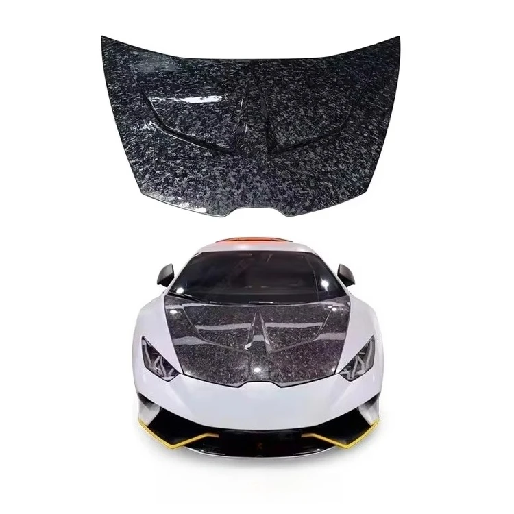 New N Style Forged Carbon Fiber Hood for Huracan LP580/LP610-100% Fitment Screw-On Car Accessory