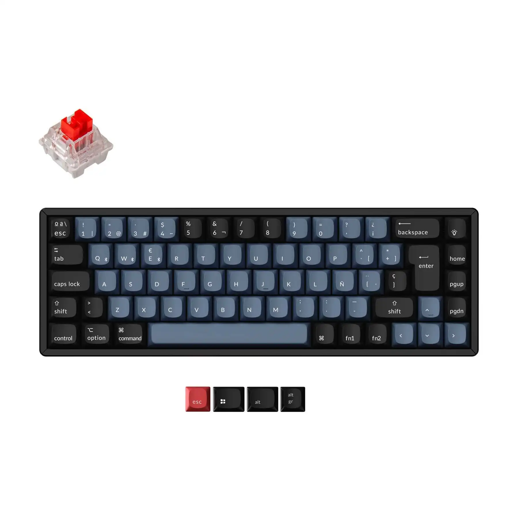 

Клавиатура Keychron K6 Pro QMK/VIA Беспроводная механическая, колпачки клавиш ABS с раскладкой ISO, RGB подсветка, популярный переключатель K Pro