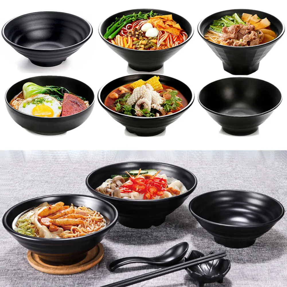 Melamine Beef Ramen Melamine Fruit Salad Fast Food Tableware Japanese Style Frosted Noodles Bowl Dinnerware Kitchen Accessories