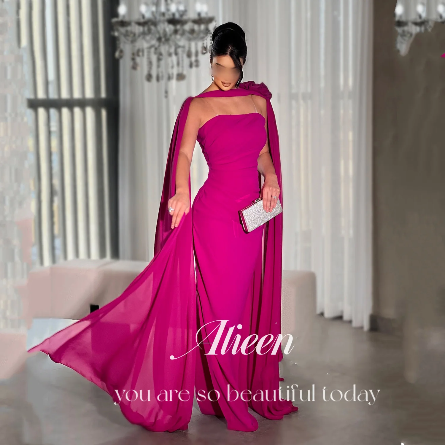

Aileen Shawl Women's Prom Dress 2025 Customized Evening Dresses for Special Occasions Vestidos De Festa Elegant Party Dresses