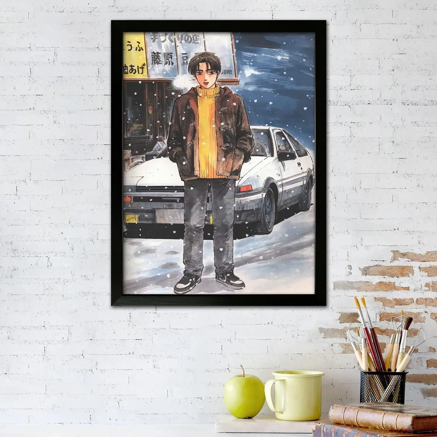 initial d anime streaming Canvas Art Poster and Wall Art Picture Print, Modern Family Bedroom Decor Posters,Decorative painting