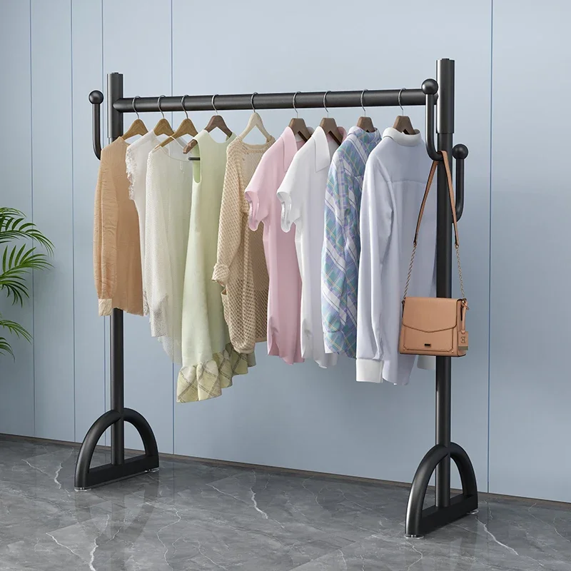 Shop Gold Metal Clothes Rack Stand Indoor Boutique Coat Display Clothes Rack Floor Hanging Modern Burro Ropa Perchero Furniture