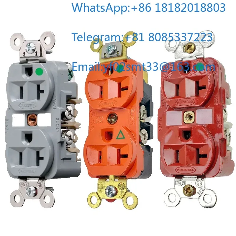 MRI Medical Isolated Ground Wall Socket, 8300RRRI IG8300 Non-Ferrous Hospital Grade Duplex Outlet