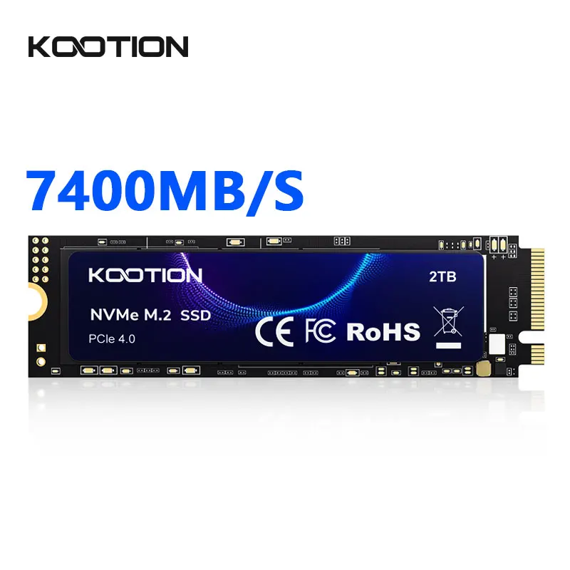 KOOTION X16Plus SSD M2 NVMe 2TB 1TB M.2 2280 Gen4 PCIe4.0x4 Internal Solid State Drive Hard Disk for PC PS5 Laptop Playstation 5