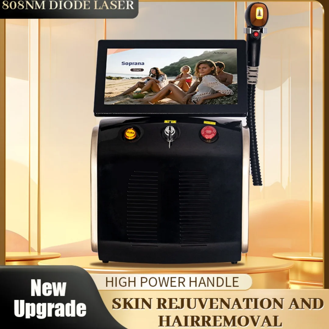 

Профессиональный диодный лазер для удаления волос для мужчин и женщин, лазер Ice Pitanium 755нм 808нм 1064нм, аппарат для лазерной эпиляции