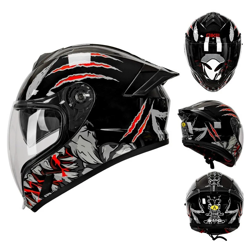 

Full Face Motorcycle Helmet DOT Approved for Men And Women Downhill Racing Motorbike Riding Helmet Kask Capacete De Moto