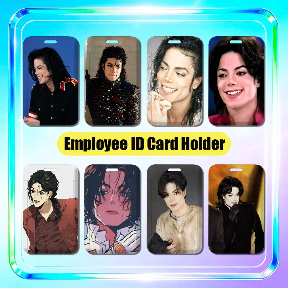 For M-Michael Singer J-Jackson Employee ID Card Holder Office Badge Student Work Bank Credit Holders Hard Case Shell