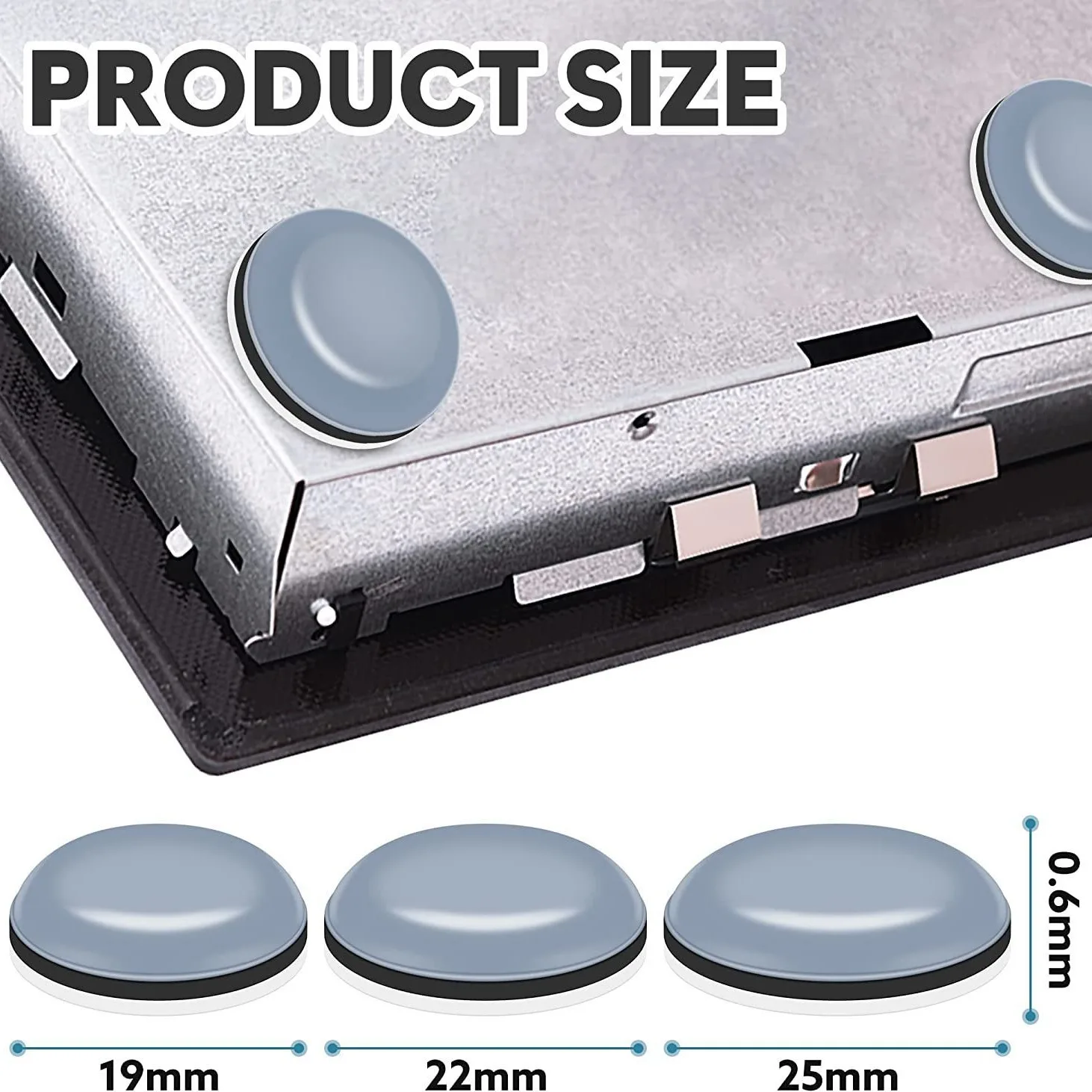 접착식 원형 가구 패드 테프론 미끄럼 방지 다리 전자제품용 노트북 컴퓨터 가전제품 가구 용품