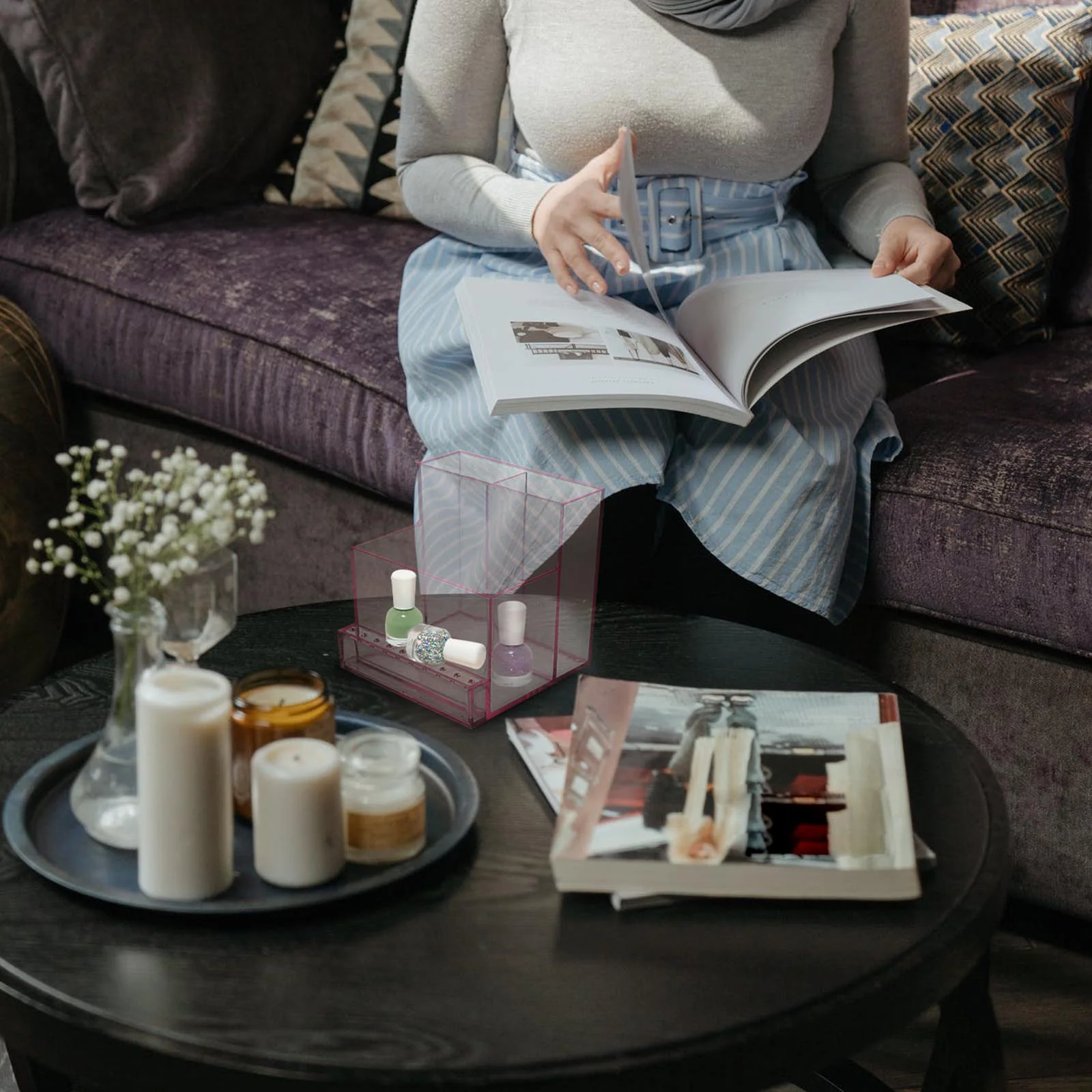 Support de rangement pour broyeur, outil de fourniture pour Salon de manucure, polisseuse de meulage, étagère de maintien, conteneur organisateur
