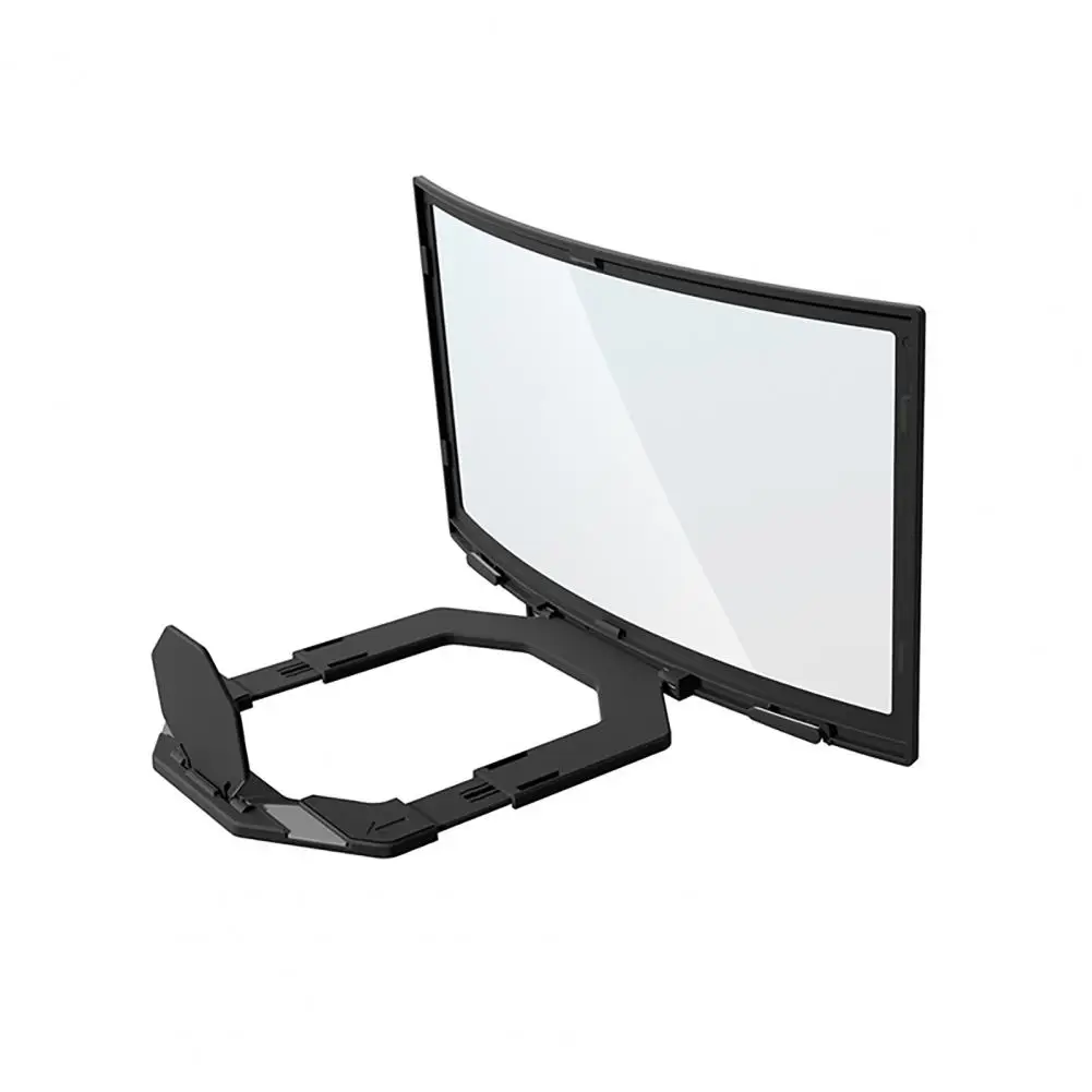 Mobile Phone Screen Amplifier Portable Curved Screen Magnifier Phone Holder Stand