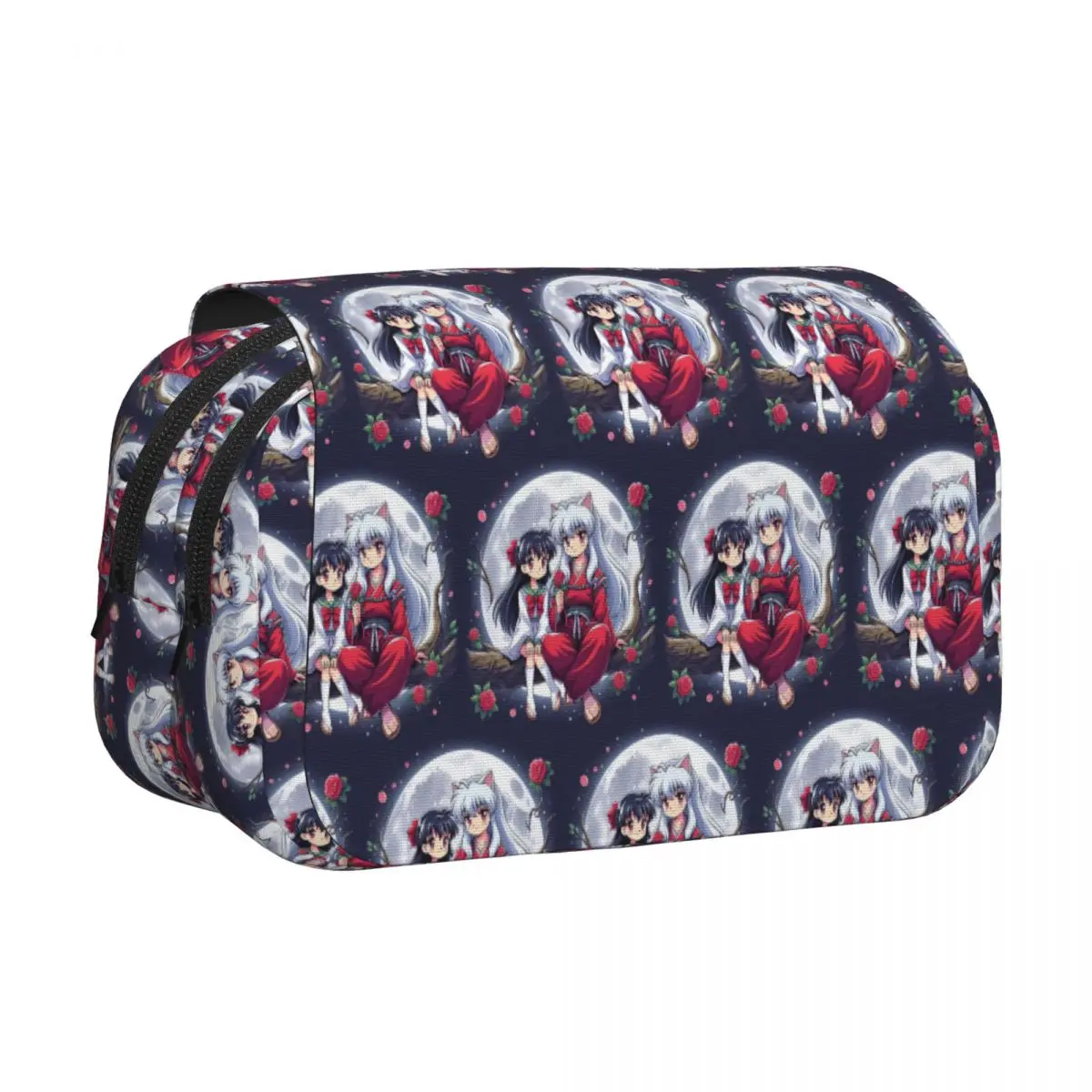Manga Kimono Inuyasha Sesshomaru Pencil Case Pen Holder Hard Shell Leather Large Capacity Pen Box Pencil Bag for Students School