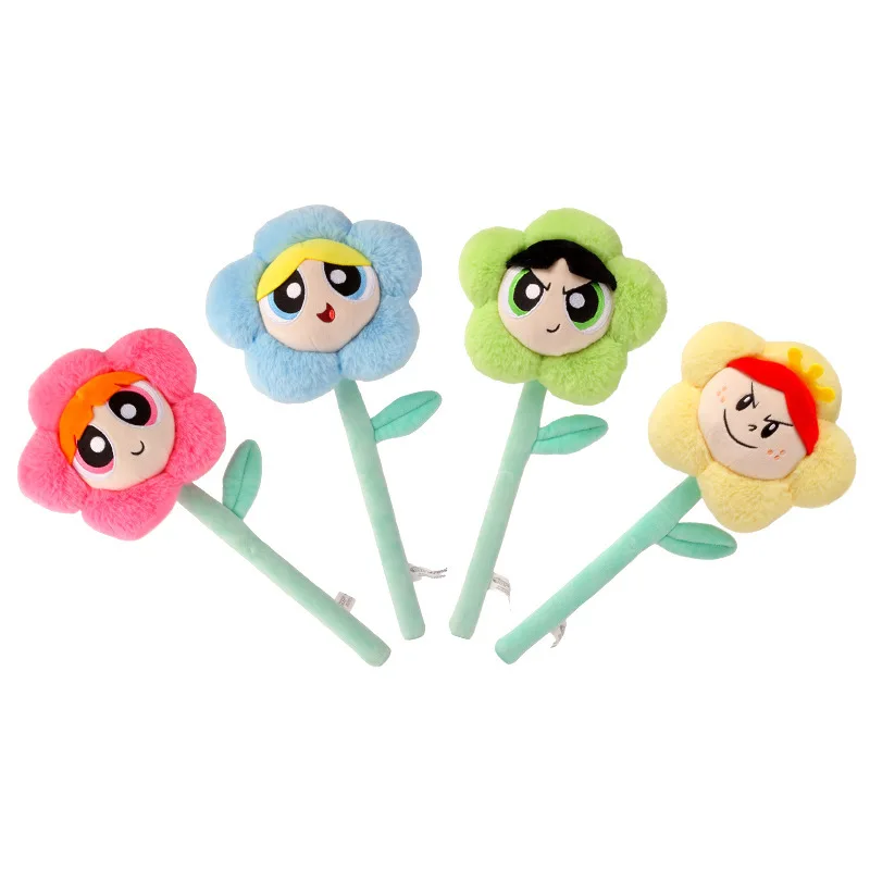 

Kawaii The Powerpuff and Girls Series Plush Toy Cute Cartoon Character Creativity Artificial Flowers Stuffed Toy Birthday Gift