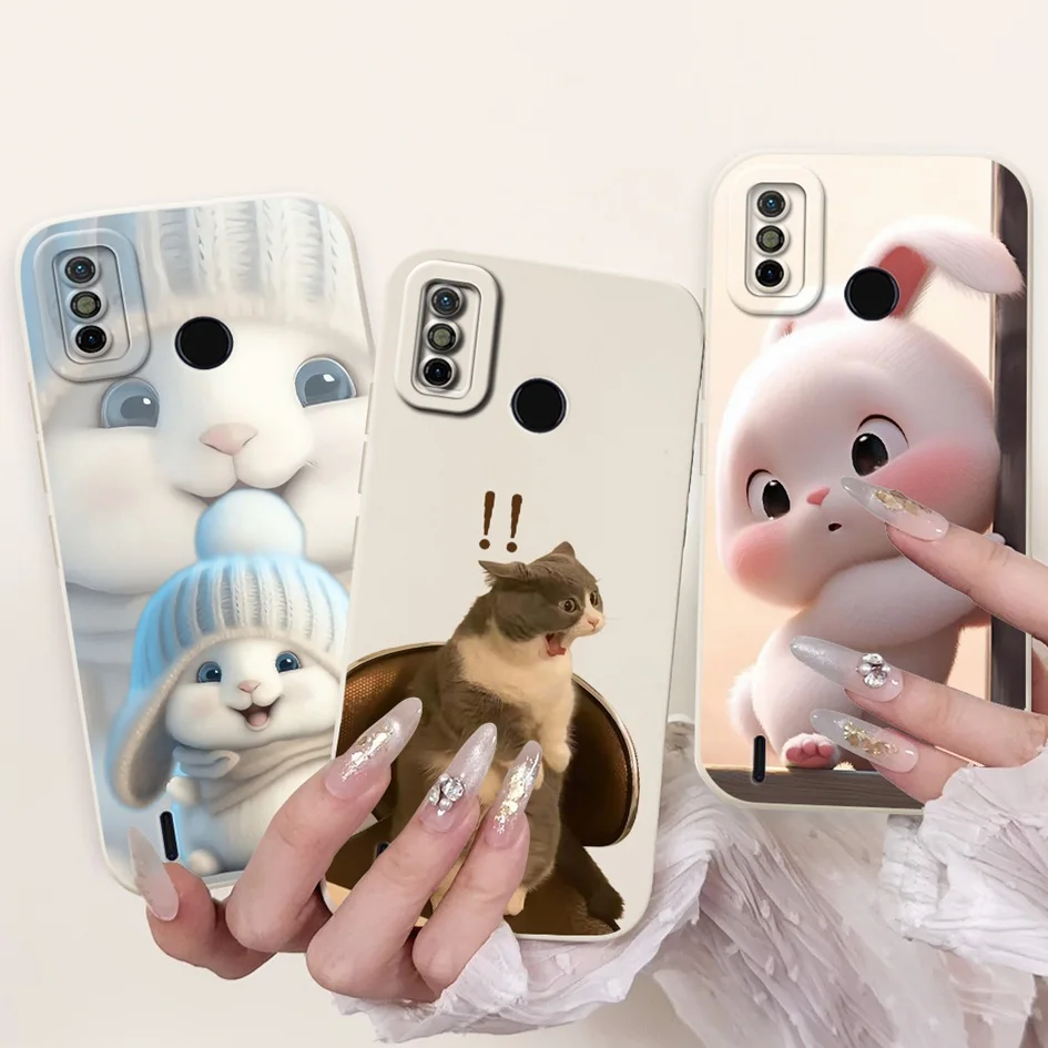 ل Tecno Spark 6 Go 2020 حافظة KE5 KE5j KE5k غطاء سيليكون لطيف الكرتون الذئب أرنب لينة قذيفة ل شرارة الذهاب 2020 2021 الوفير جديد #5