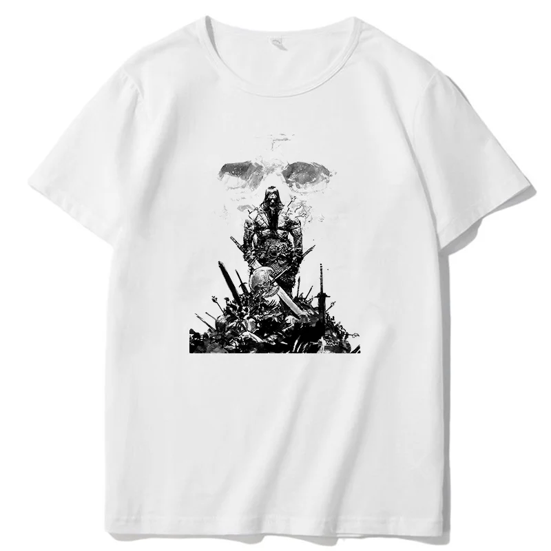 Conan The Barbarian 80s Movie Arnold Schwarzenegger Graphic T Shirts Cotton Short Sleeve T-Shirts Cotton White Man T Shirt