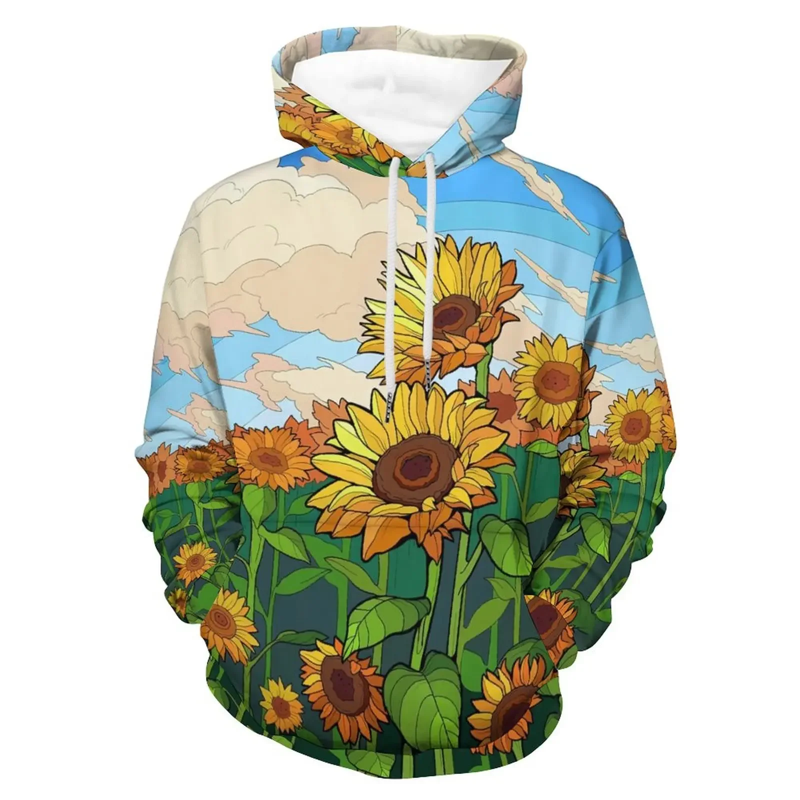 

Women Men's clothing Sunflower hoodie Flower 3D printed Spring and Autumn hoodie sweatshirt casual street wear long sleeve pullo