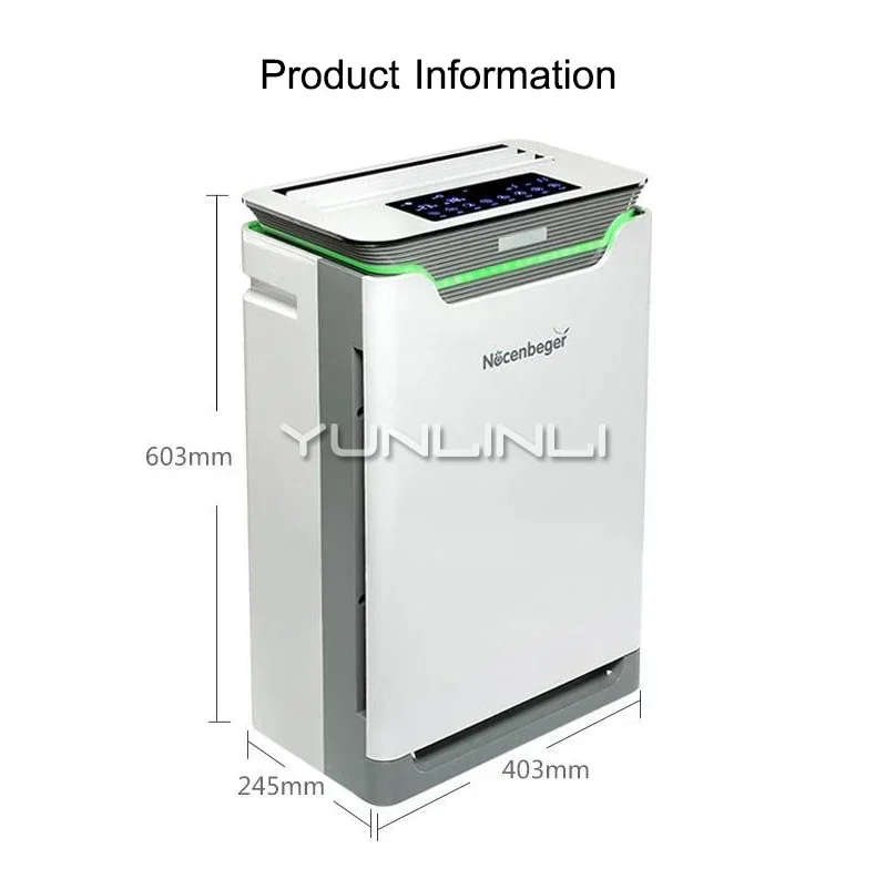 Household Anion Air Purifier, Fogless Umidificante Cleaner, Unidade De Limpeza, KJ420F-D7