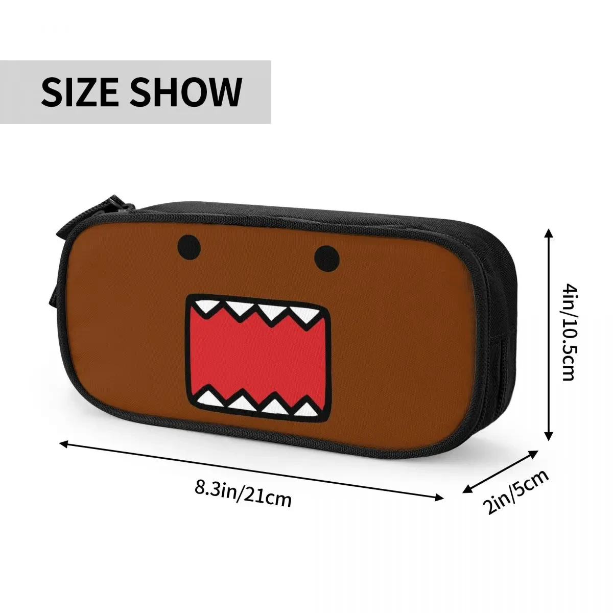 Classic Domo Domo Kun Funny Cartoon Pencil Cases Pencilcases Pen Box for Girls Boys Big Capacity Bags School Supplies Stationery