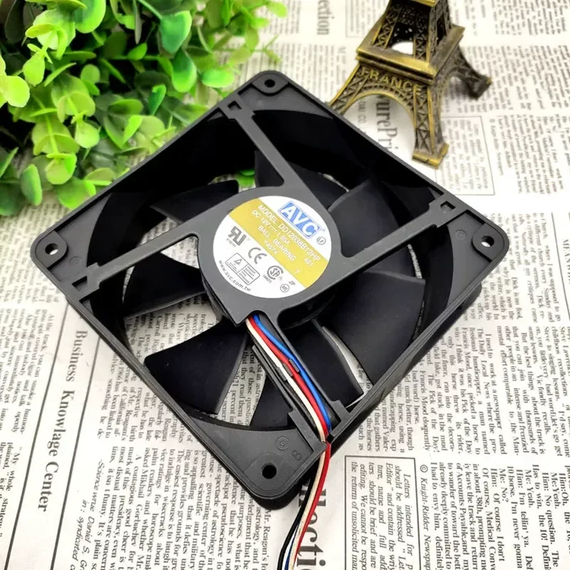 for Qihong AVC DD12038B12HP 12038 12V 1.05A 12CM Brushless DC Cooling Fan with Speed Regulation