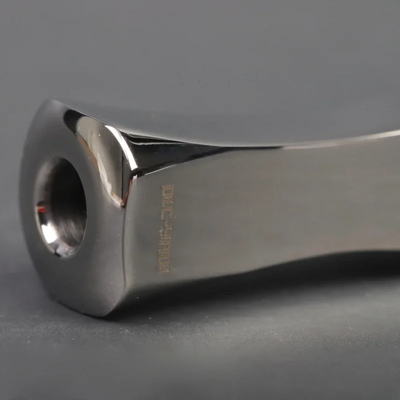 YAQI Chippendale Polished Stainless Steel Men Safety Razor Handle 5.7-13mm Diameter 88mm Handle Length Mens Lightweight Handle