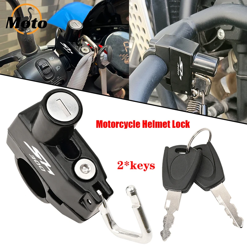 For Honda SH300 SH 300 SH300I SH 300I I Recommended Motorcycle Fashion Accessories CNC Helmet Lock Anti-Theft Helmet