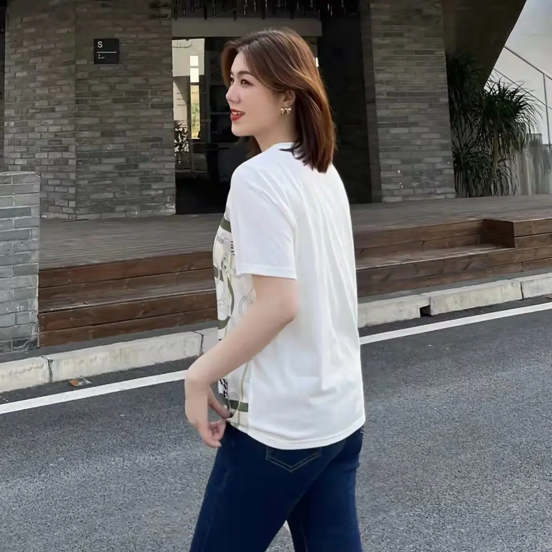 T-shirt décontracté grande taille pour femme avec ceinture, effet amincissant, pour l'été 2025