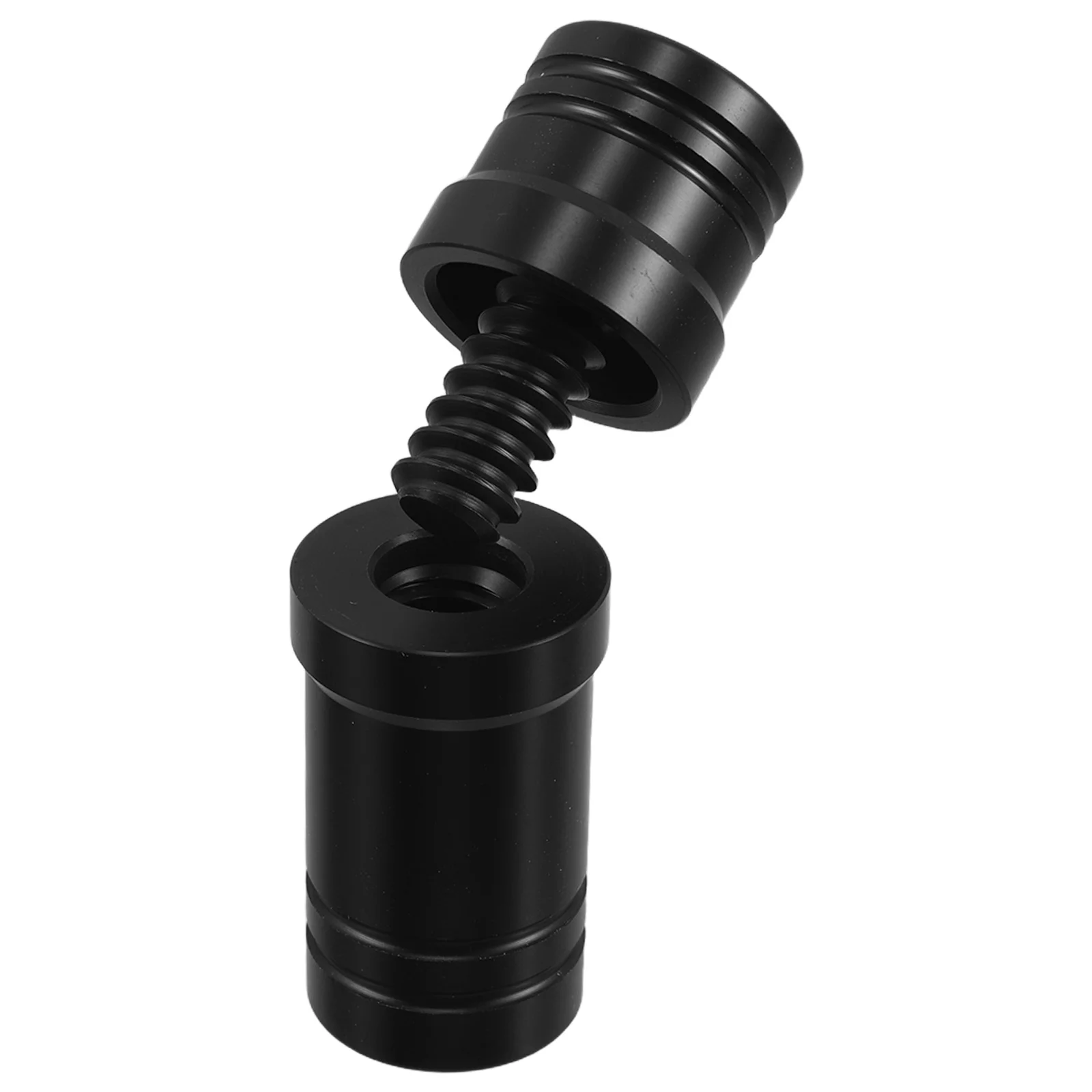 

1Set Black Plastic Billiard Cue Joint Protectors Durable Threaded Caps for Pool Cue Stick Replacement Accessories