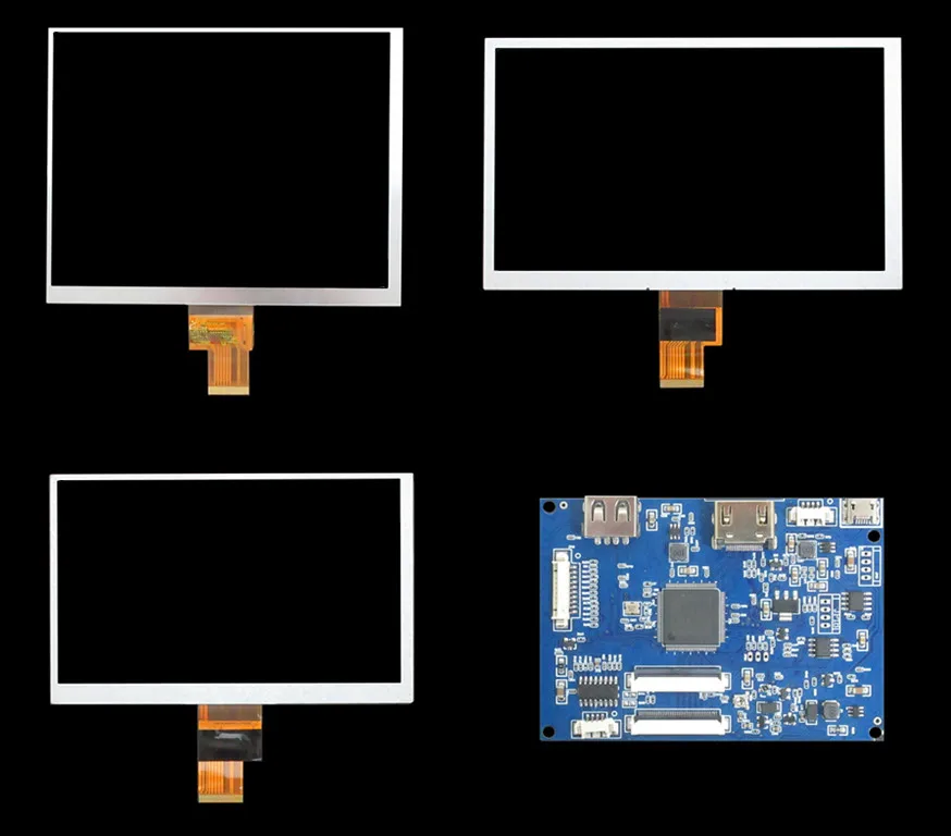 

7/8 Inch LCD Display Screen Driver Control Board U Disk HDMI For Raspberry Banana/Orange Pi Mini Computer PC Monitor