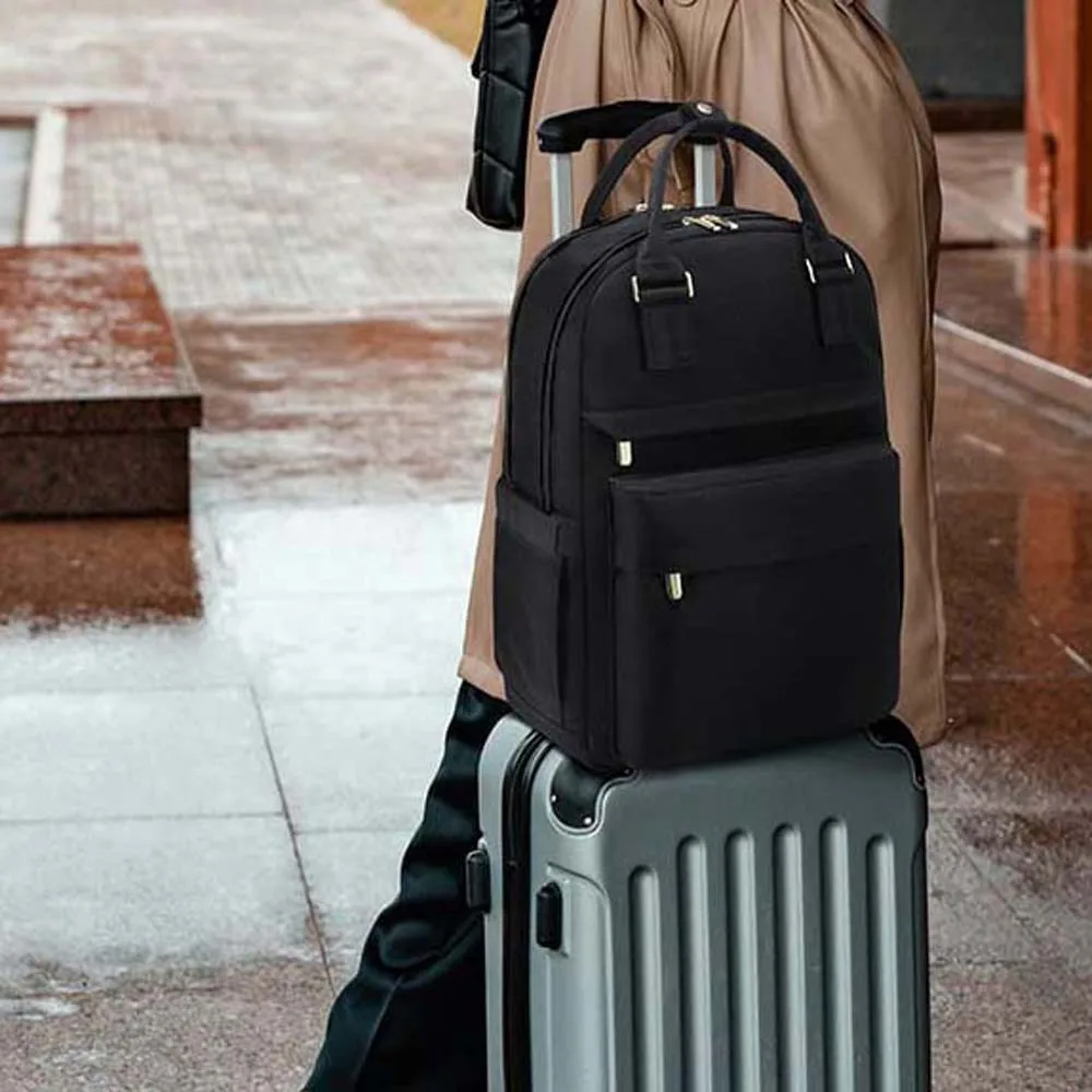 

Oxford Cloth Laptop Backpack Large Capacity with USB Port Travel Daypack Polyester Waterproof Large capacity School Bag Gift