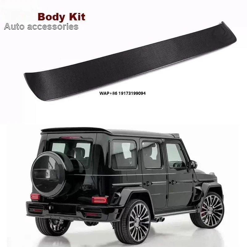 

M Style Carbon Fiber Rear Spoiler for G-Class W463 W464 G63 G500 G550 2002-2016 Roof Wing Tail Wing Car Auto Part