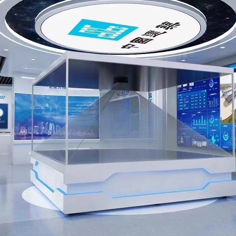 360-Degree holographic sand table display cabinet 3D stereoscopic projection sand table holographic cabinet